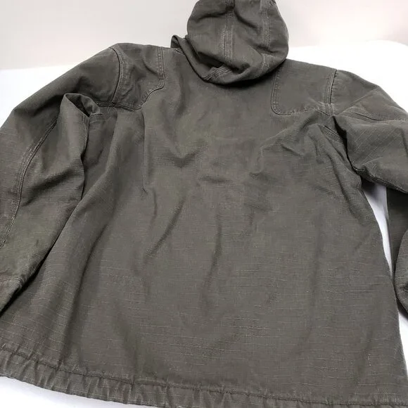 Walls Blizzard Pruf Army Green Canvas Sherpa Lined Coat Size Youth XL 16/18 - Picture 15 of 15